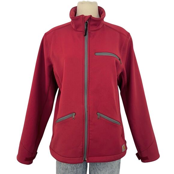 Carhartt Crowley Soft Shell Jacket Water Resistant Full Zip Long Sleeve M - Picture 1 of 12